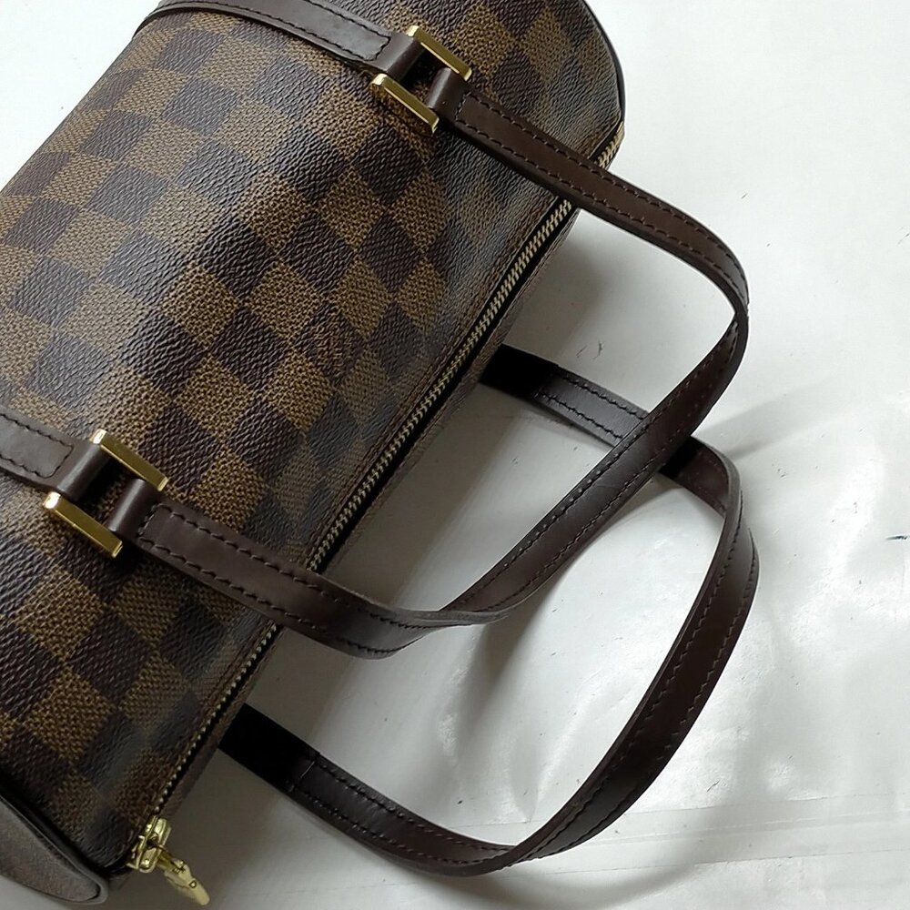Authentic Louis Vuitton Papillon 26 Damier Ebene Barrel Shoulder Bag - Picture 8 of 16